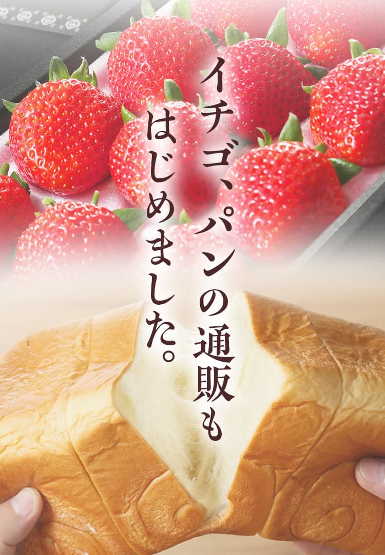 イチゴ、パンの通販もはじめました。